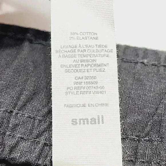 Vuori Pull on Cargo Pants / Jogger Women's Size S Dark Gray 8356 - Picture 6 of 8